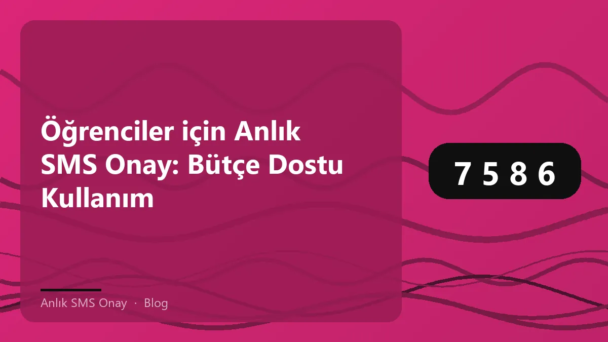 Anlık SMS Onay ile güvenli ve bütçe dostu kullanım yöntemleri